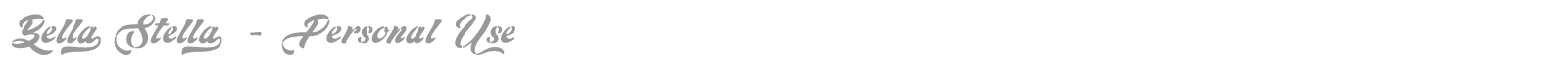Bella Stella font preview